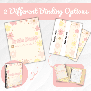 Pastel Floral Brain Dump Journal Or Binder Promo Image