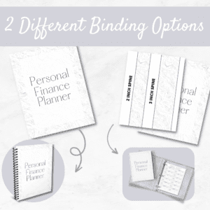 Black & White Personal Finance Planner Or Binder Promo Image