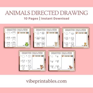 Woodland Animals Directed Drawing Pack