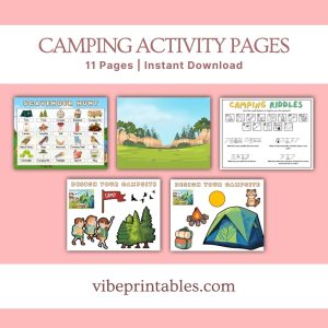 Camping Activity Pages