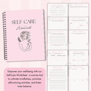 Pink Self-Care Worksheet Set