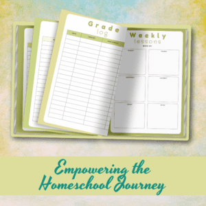 Green Homeschool Planner Or Binder Promo Images