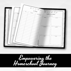 Black & White Homeschool Planner Or Binder Promo Images