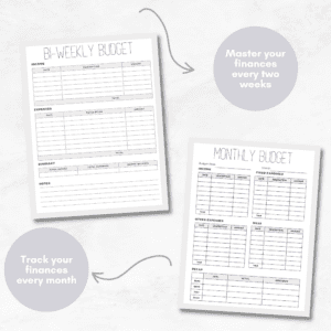 Black & White Personal Finance Planner Or Binder Promo Image