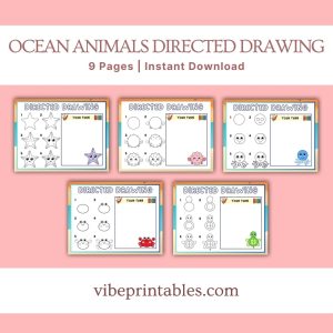 Ocean Animal Directed Drawing Pack