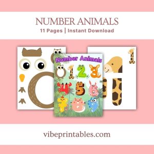 Number Animals Craft For Kids