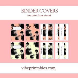 Black Drama Binder Covers