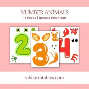 Number Animals Craft For Kids