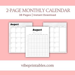 Black & White Summer Planner Or Binder