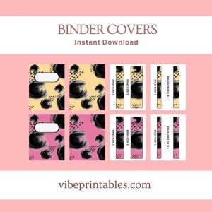 Black Drama Binder Covers