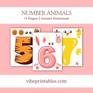 Number Animals Craft For Kids