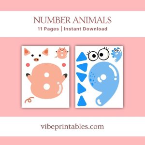 Number Animals Craft For Kids