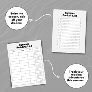 Black & White Summer Planner Or Binder