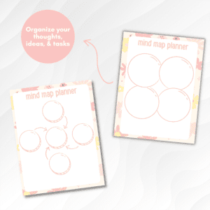 Pastel Floral Brain Dump Journal Or Binder Promo Image