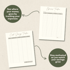 Minimalist Personal Finance Planner Or Binder Promo Images