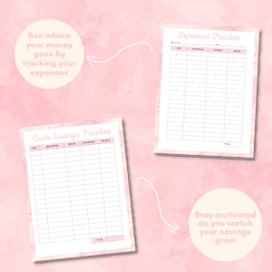 Pink Marble Personal Finance Planner Or Binder Promo Image