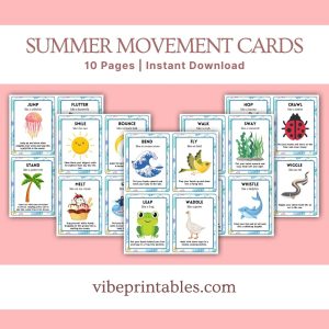 Summer Movement Cards