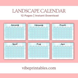 Blue Summer Planner Or Binder