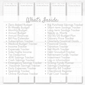 Black & White Personal Finance Planner Or Binder Promo Image