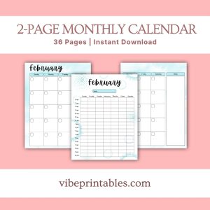 Blue Summer Planner Or Binder