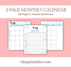 Blue Summer Planner Or Binder