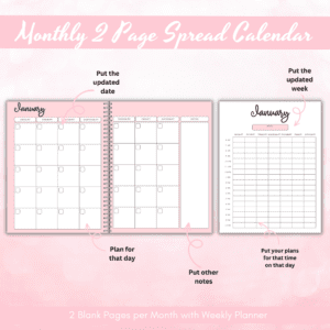 Pink Homeschool Planner Or Binder Promo Image