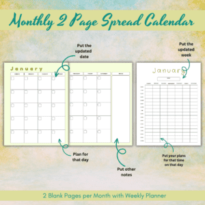 Green Homeschool Planner Or Binder Promo Images