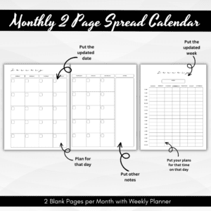 Black & White Homeschool Planner Or Binder Promo Images