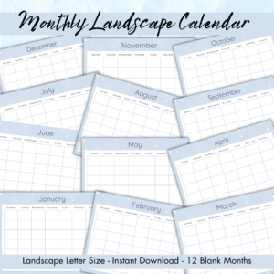 Blue Self-Care Worksheet Set