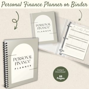 Minimalist Personal Finance Planner Or Binder Promo Image