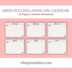 Green Success Planner & Workbook Bundle