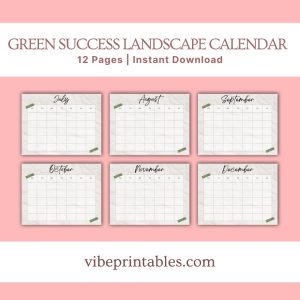 Green Success Planner & Workbook Bundle