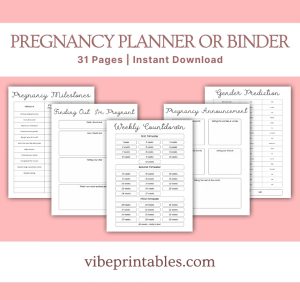 Plain Design Pregnancy Planner Or Binder