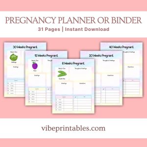 Unicorn Pregnancy Planner Or Binder