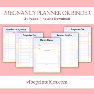 Unicorn Pregnancy Planner Or Binder