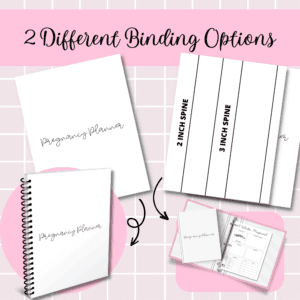 Pregnancy Planner Or Binder In Black & White Promo Image