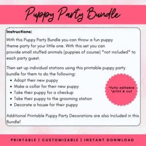 Puppy Party Bundle For Girls Image