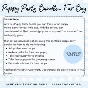 Puppy Party Bundle For Boys Image