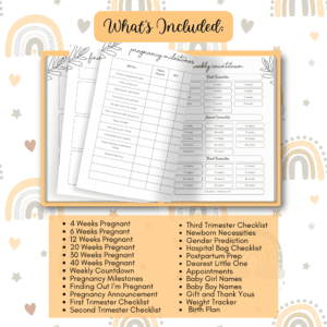 Pregnancy Planner Or Binder In Black & White Promo Image