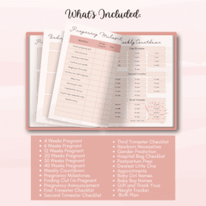 Pregnancy Planner Or Binder -Boho Design Promo Image