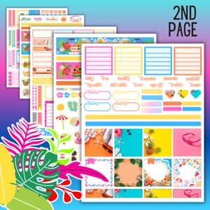 Summer Planner Stickers Promo Images