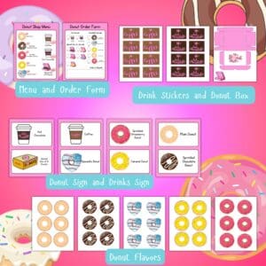 Donut Shop Dramatic Pretend Play Set Promo Images