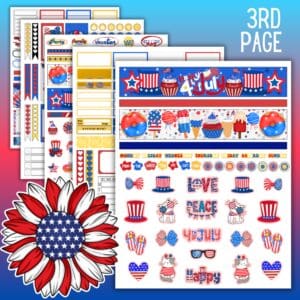 4th Of July Planner Stickers Promo Image