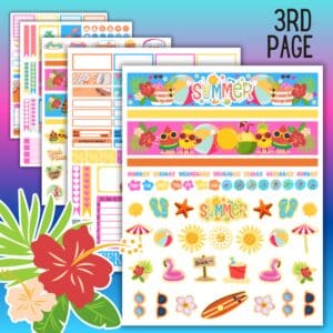 Summer Planner Stickers Promo Images