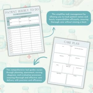 Green Healthcare Worker & Nurse Planner Or Binder Promo Image