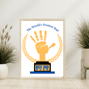 Father's Day Handprint & Footprint Kid Craft Image