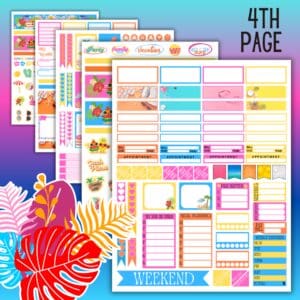 Summer Planner Stickers Promo Images