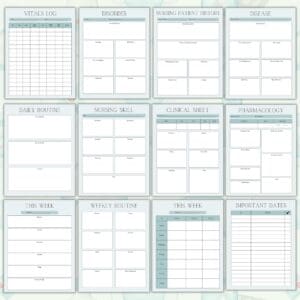 Green Healthcare Worker & Nurse Planner Or Binder Promo Image