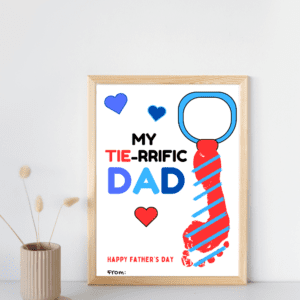 Father's Day Handprint & Footprint Kid Craft Image