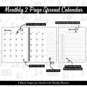 Black & White Healthcare Worker & Nurse Planner Or Binder Promo Image